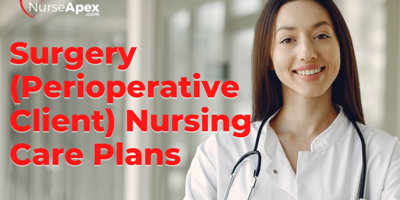 Surgery (Perioperative Client) Nursing Care Plans